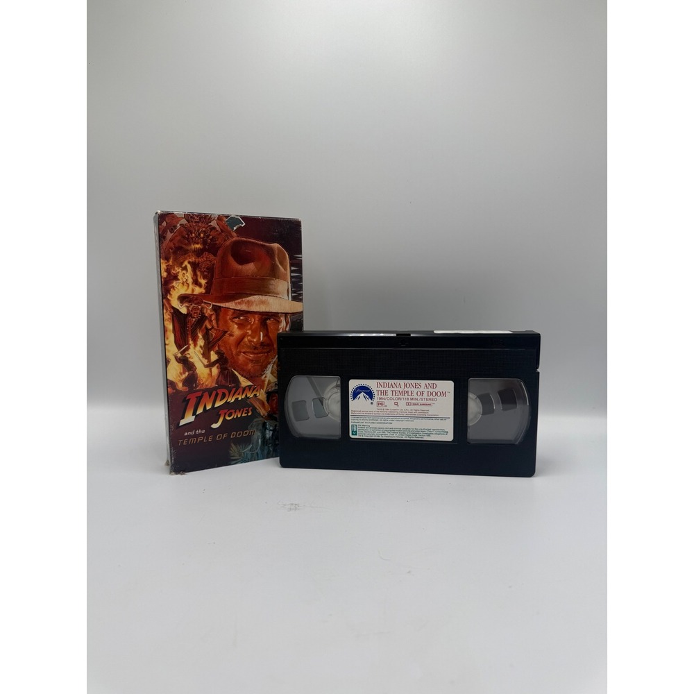 Indiana Jones and the Temple of Doom VHS Paramount 1643 Harrison Ford 1984 Movie